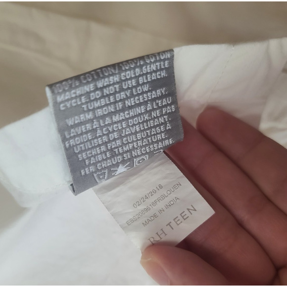 Restoration Hardware RH Teen Queen Sheet Set 2 Flat 1 Fitted 2 Pillowcases - Picture 11 of 11